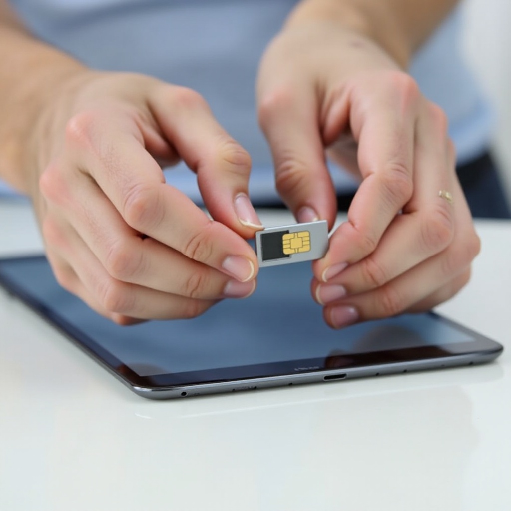 samsung tablet sim karte einlegen
